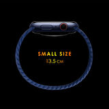 Microsonic Huawei Watch GT2 Pro Kordon, (Small Size, 135mm) Braided Solo Loop Band Siyah