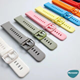 Microsonic Huawei Watch Fit Kordon, Silicone Sport Band Mavi