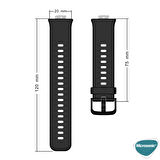 Microsonic Huawei Watch Fit Kordon, Silicone Sport Band Rose Gold