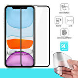 Microsonic Apple Uyumlu iPhone 11 Seramik Matte Flexible Ekran Koruyucu Siyah