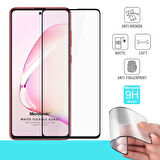 Microsonic Samsung Galaxy A81 Seramik Matte Flexible Ekran Koruyucu Siyah