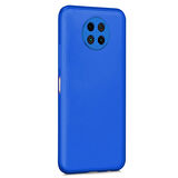 Microsonic Matte Silicone Xiaomi Redmi Note 9 5G Kılıf Mavi