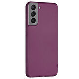 Microsonic Matte Silicone Samsung Galaxy S21 Plus Kılıf Mor