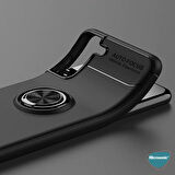 Microsonic Samsung Galaxy S21 Kılıf Kickstand Ring Holder Lacivert