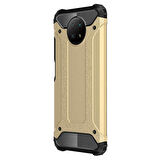 Microsonic Xiaomi Redmi Note 9 5G Kılıf Rugged Armor Gold