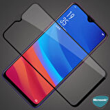Microsonic Oppo A15 Tam Kaplayan Temperli Cam Ekran Koruyucu Siyah