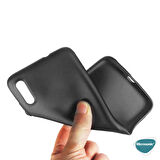 Microsonic Matte Silicone Samsung Galaxy A01 Core Kılıf Siyah