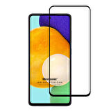 Microsonic Samsung Galaxy A52 Tam Kaplayan Temperli Cam Ekran Koruyucu Siyah