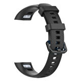 Microsonic Huawei Honor Band 4 Kordon, Silicone Sport Band Siyah
