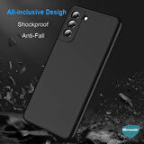 Microsonic Samsung Galaxy S21 Kılıf Double Dip 360 Protective Siyah Gri