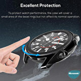 Microsonic Samsung Galaxy Watch 3 41mm Kılıf 360 Full Round Soft Silicone Siyah
