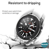 Microsonic Samsung Galaxy Watch 3 45mm Kılıf 360 Full Round Soft Silicone Şeffaf