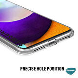 Microsonic Samsung Galaxy A52 Kılıf 6 Tarafı Tam Full Koruma 360 Clear Soft Şeffaf