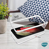 Microsonic Samsung Galaxy S21 Ultra Kılıf 6 Tarafı Tam Full Koruma 360 Clear Soft Şeffaf