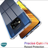 Microsonic Xiaomi Poco X3 Pro Kılıf Transparent Soft Beyaz