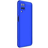 Microsonic Samsung Galaxy M12 Kılıf Double Dip 360 Protective Mavi