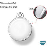 Microsonic Apple AirTag Kılıf, Transparent Clear Soft Şeffaf