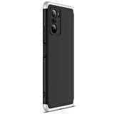 Microsonic Xiaomi Redmi K40 Kılıf Double Dip 360 Protective Siyah Gri