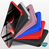 Microsonic Xiaomi Redmi K40 Kılıf Double Dip 360 Protective Siyah Gri