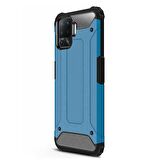 Microsonic Oppo Reno 5 Lite Kılıf Rugged Armor Mavi