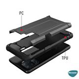 Microsonic Oppo Reno 5 Lite Kılıf Rugged Armor Siyah
