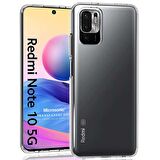 Microsonic Xiaomi Redmi Note 10 5G Kılıf Transparent Soft Beyaz