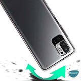 Microsonic Xiaomi Redmi Note 10 5G Kılıf Transparent Soft Beyaz