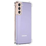 Microsonic Samsung Galaxy S21 FE Kılıf Shock Absorbing Şeffaf
