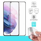Microsonic Samsung Galaxy S21 FE Seramik Matte Flexible Ekran Koruyucu Siyah