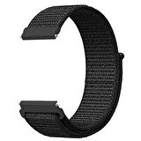Microsonic Samsung Galaxy Watch 4 40mm Hasırlı Kordon Woven Sport Loop Siyah