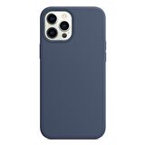 Microsonic Apple iPhone 12 Pro Kılıf Liquid Lansman Silikon Gri