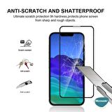 Microsonic Apple Uyumlu iPhone 13 Tam Kaplayan Temperli Cam Ekran Koruyucu Siyah
