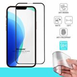 Microsonic Apple Uyumlu iPhone 13 Seramik Matte Flexible Ekran Koruyucu Siyah