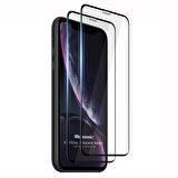 Microsonic Apple Uyumlu iPhone XR Crystal Seramik Nano Ekran Koruyucu Siyah (2 Adet)