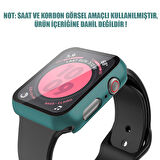 Microsonic Apple Watch Series 7 41mm Kılıf Matte Premium Slim WatchBand Koyu Yeşil