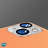 Microsonic Apple Uyumlu iPhone 13 Kamera Lens Koruma Camı V2 Gümüş
