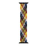 Microsonic Apple Watch Series 7 45mm Kordon, (Large Size, 160mm) Braided Solo Loop Band Multi Color