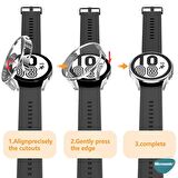 Microsonic Samsung Galaxy Watch 4 44mm Kılıf 360 Full Round Soft Silicone Koyu Yeşil