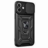Microsonic Apple iPhone 12 Kılıf Impact Resistant Siyah