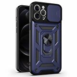 Microsonic Apple iPhone 12 Pro Kılıf Impact Resistant Lacivert