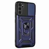 Microsonic Oppo A16 Kılıf Impact Resistant Lacivert