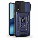 Microsonic Vivo Y20 Kılıf Impact Resistant Lacivert