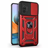 Microsonic Xiaomi Redmi Note 10 Pro Kılıf Impact Resistant Kırmızı