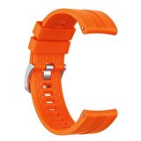 Microsonic Amazfit GTS 2 42mm Kordon, Silicone RapidBands Turuncu