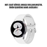 Microsonic Samsung Galaxy Watch 4 Classic 42mm Kordon Solid Silicone Band Beyaz