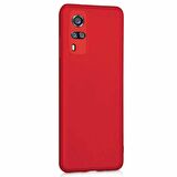 Microsonic Matte Silicone Vivo Y53s Kılıf Kırmızı