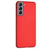 Microsonic Matte Silicone Samsung Galaxy S22 Plus Kılıf Kırmızı