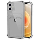 Microsonic Apple iPhone 12 Card Slot Shock Kılıf Siyah