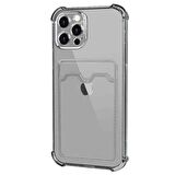 Microsonic Apple iPhone 12 Pro Max Card Slot Shock Kılıf Siyah