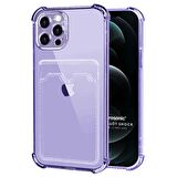 Microsonic Apple iPhone 12 Pro Max Card Slot Shock Kılıf Lila